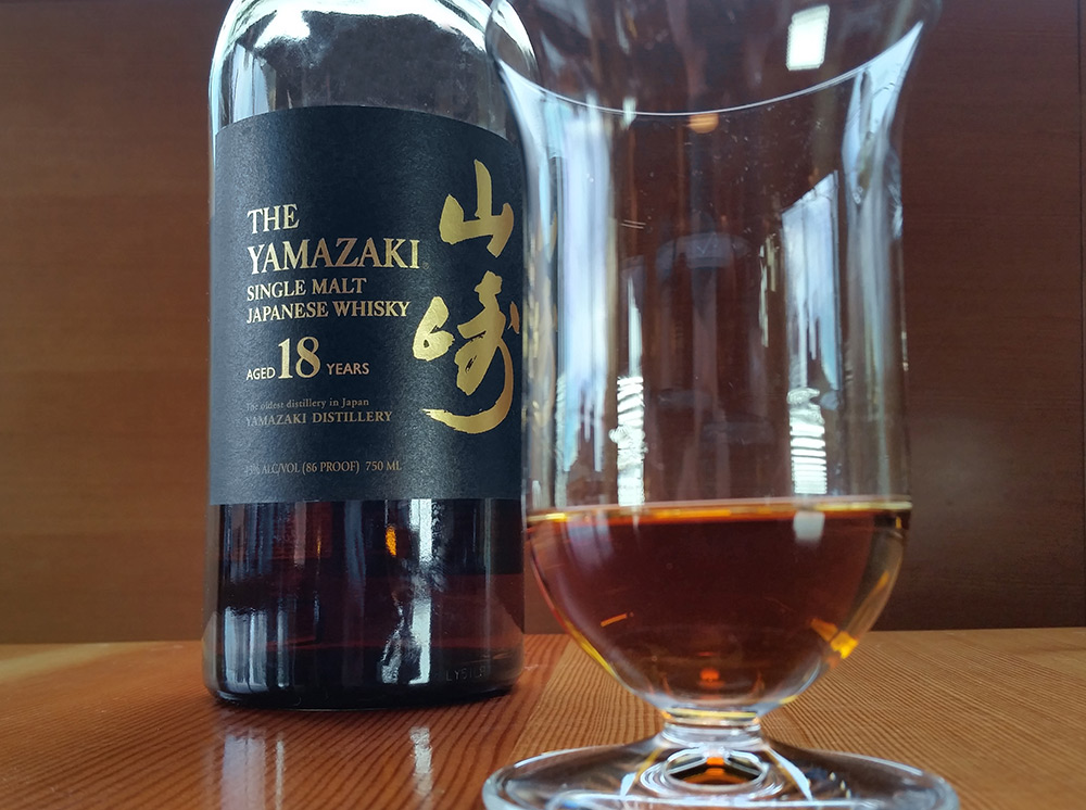 Yamazaki 18 and Single Malt Whisky Glass