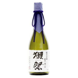 a bottle of Dassai 23 sake