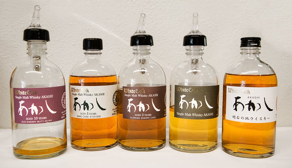 a whisky tasting in Japan