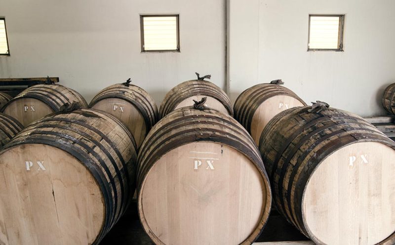 Pedro Ximenez Sherry barrels used to age whiskey