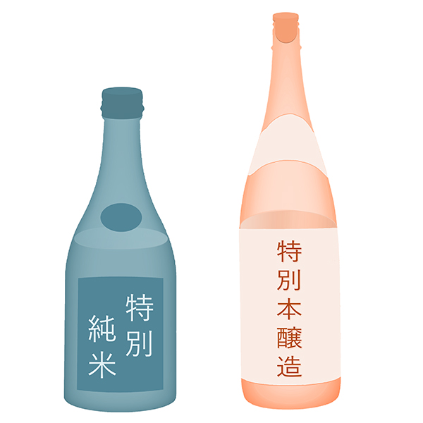 a graphic of tokubetsu junmai and tokubetsu honjozo sake