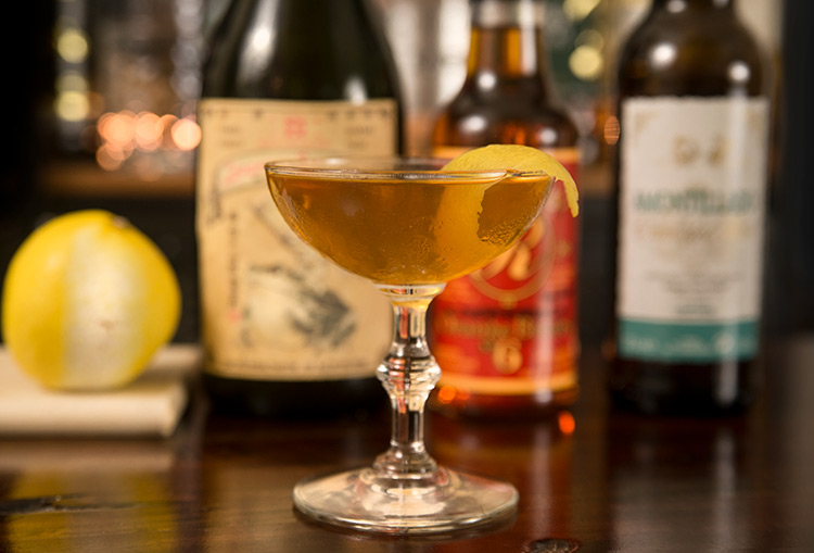 a modern Bamboo cocktail with Japanese vermouth