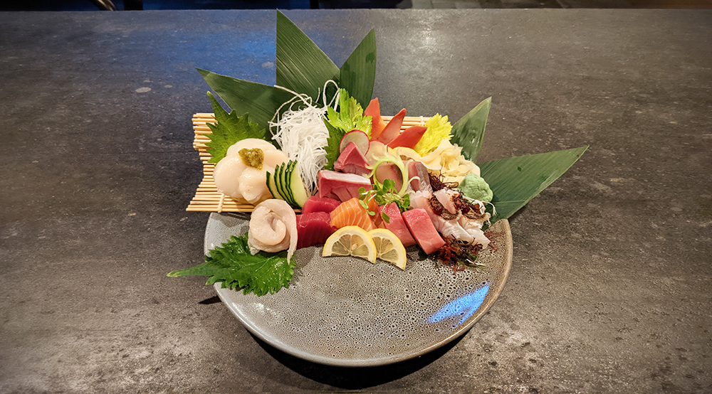 a sashimi platter