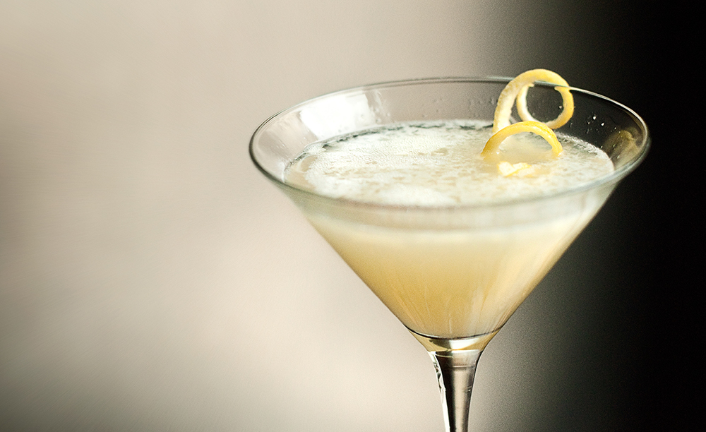a yuzu martini