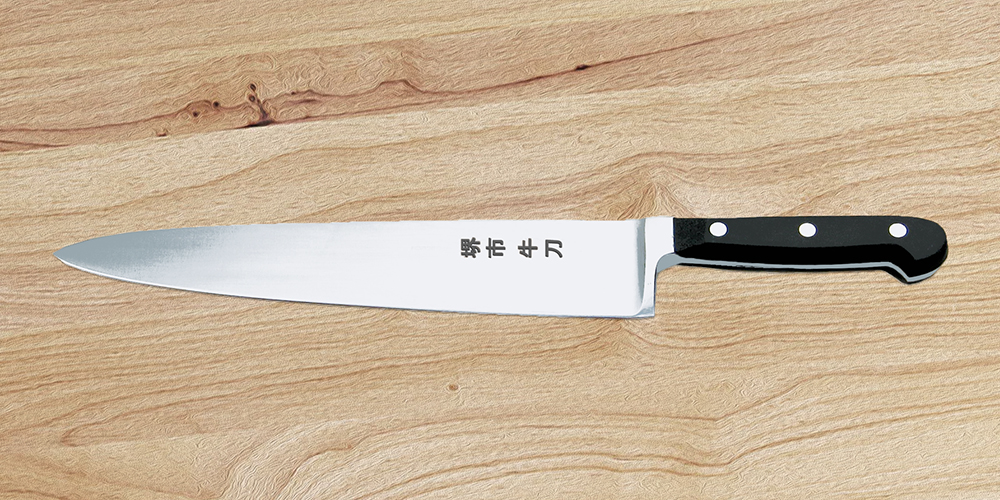 an illustration of a Japanese chef knife