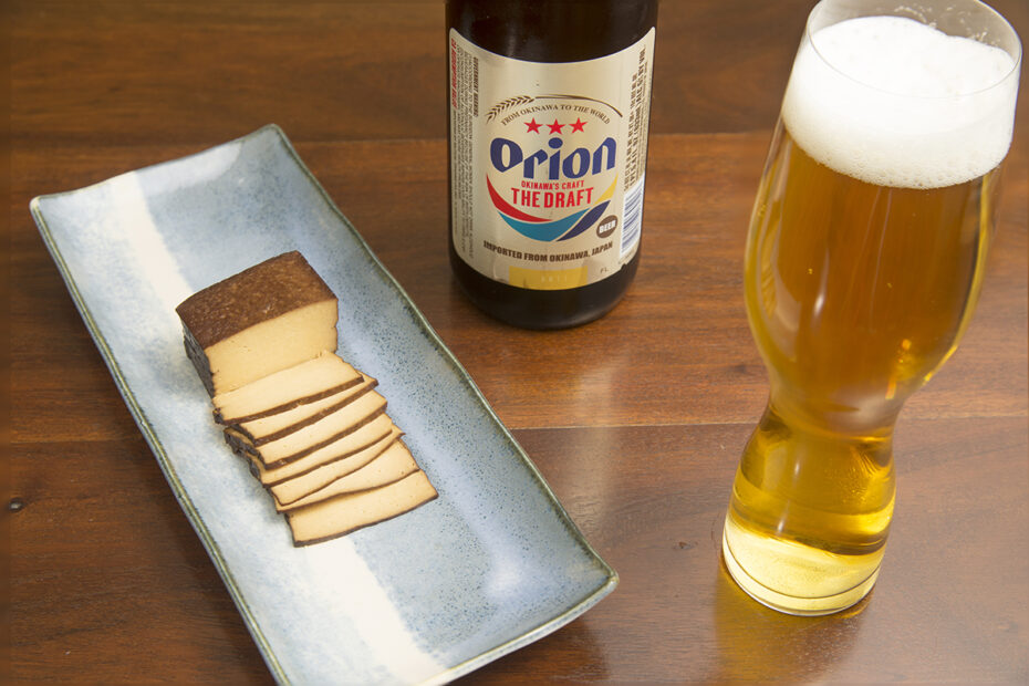 pairing Okinawan beer and tofu